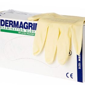 Одноразовые латексные перчатки DERMAGRIP Classic
